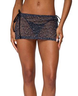 Idra Crochet Net Mini Skirt by EDIKTED