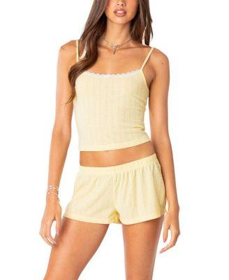 Irene Pointelle Tank Top by EDIKTED