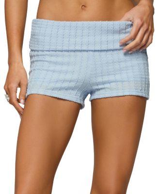 Iyara Textured Knit Foldover Micro Shorts by EDIKTED