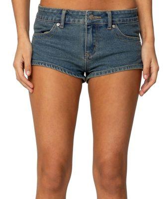 Jagger Low Rise Denim Shorts by EDIKTED