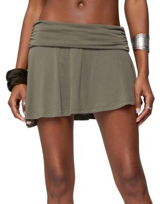 Janah Asymmetric Fold Over Mini Skort by EDIKTED