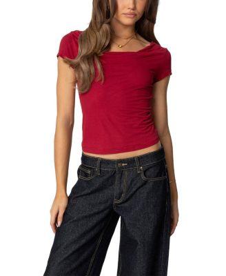 Javi Cowl Neck Top by EDIKTED