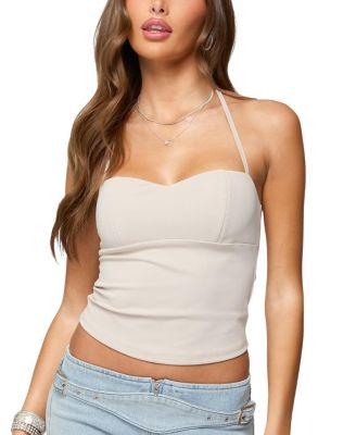 Jesika Sweetheart Halter Top by EDIKTED