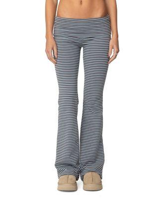 Kaeli Stripey Flared Leggings by EDIKTED Kaeli Stripey Flared Leggings by EDIKTED