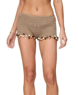 Kairi Bead Crochet Shorts by EDIKTED