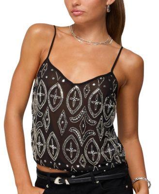 Kaleesy Beaded Tank Top by EDIKTED