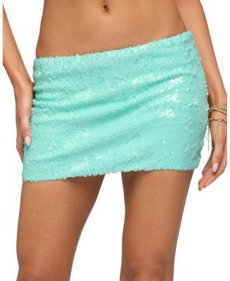 Karinne Sequin Mini Skort by EDIKTED