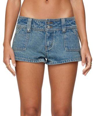 Keinan Low Rise Denim Shorts by EDIKTED