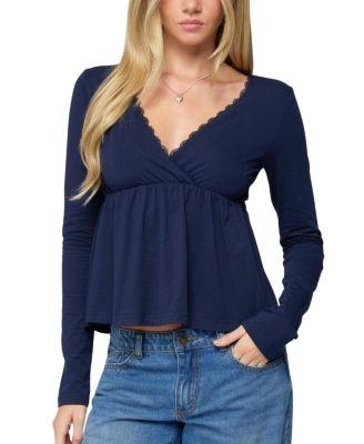 Kenzie Long Sleeve Babydoll Top by EDIKTED