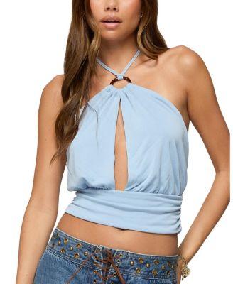 Khalia Backless Cut Out Halter Top by EDIKTED