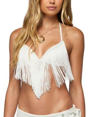 Kienna Fringed Bra Top by EDIKTED