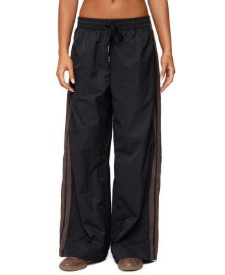 Kieran Stripey Nylon Track Pants by EDIKTED