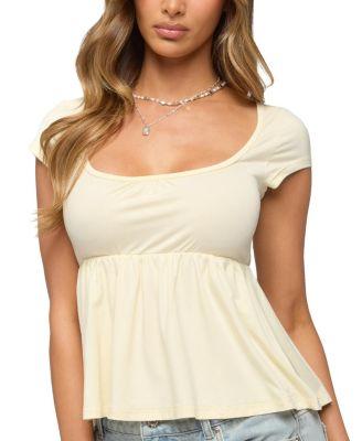 Kingsley Babydoll Top by EDIKTED