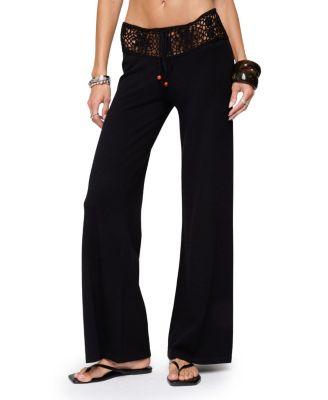 Kirsty Crochet Waist Knit Pants by EDIKTED