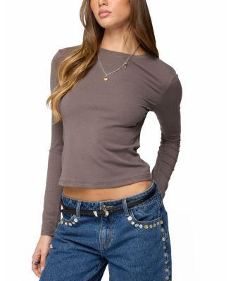 Kiyan Long Sleeve T Shirt by EDIKTED