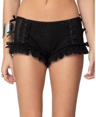 Knox Ruffle Micro Shorts by EDIKTED