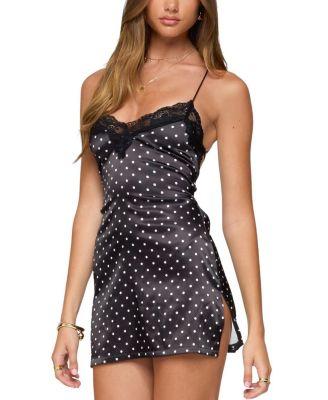 Lacey Backless Polka Dot Mini Dress by EDIKTED Lacey Backless Polka Dot Mini Dress by EDIKTED