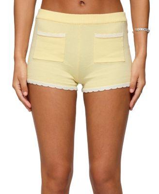 Leila Scalloped Knit Shorts by EDIKTED