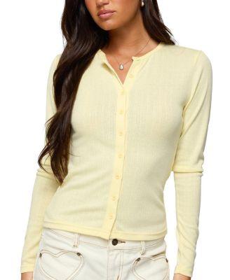 Maeva Button Up Pointelle Top by EDIKTED