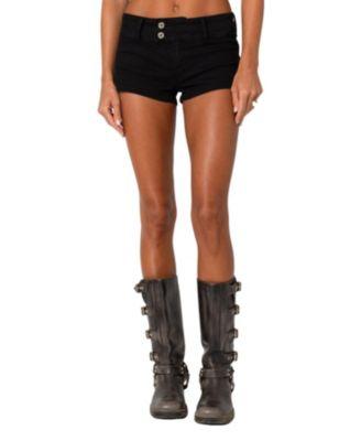 Margie Low Rise Denim Micro Shorts by EDIKTED