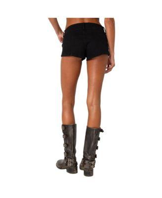 Margie low rise denim micro shorts by EDIKTED