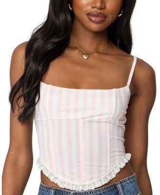 Marlen Striped Corset by EDIKTED