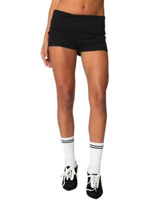 Meg Fold Over Shorts by EDIKTED