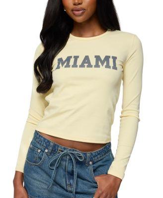 Miami Girl Long Sleeve T Shirt by EDIKTED