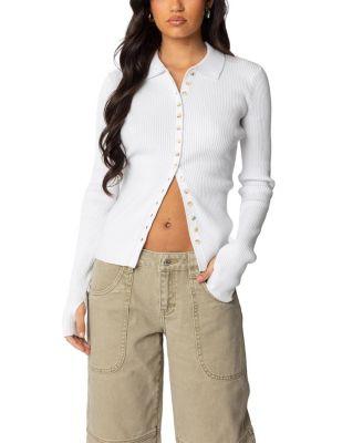 Mirielle Ribbed Knit Cardigan by EDIKTED
