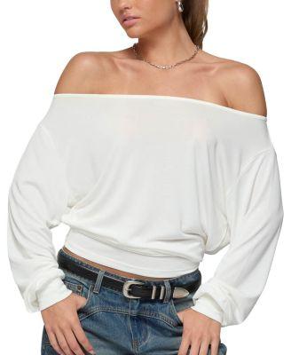 Nannie Off Shoulder Oversized Top by EDIKTED