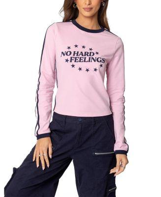No Hard Feelings Long Sleeve T-shirt by EDIKTED