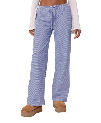 Olivia Striped Loose Fit Pants by EDIKTED