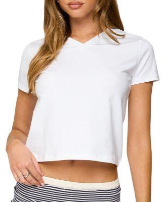 Ornella V Neck T Shirt by EDIKTED