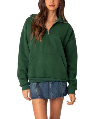 Oversized Quarter Zip Sweatshirt by EDIKTED