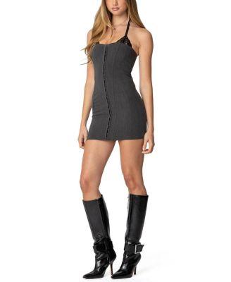 Peekaboo Lace Bra Mini Dress by EDIKTED