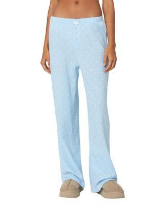 Petal Printed Waffle Pants by EDIKTED