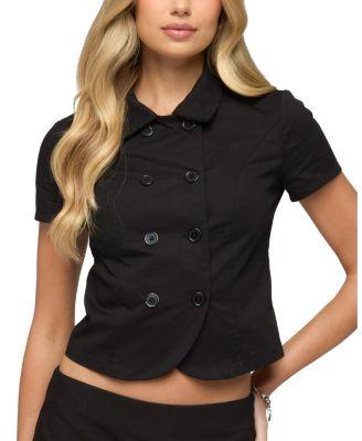 Pilar Short Sleeve Cotton Trench Shirt by EDIKTED