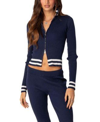 Pluto Ribbed Cardigan by EDIKTED