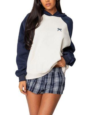 Raglan Bow Oversized Hoodie by EDIKTED