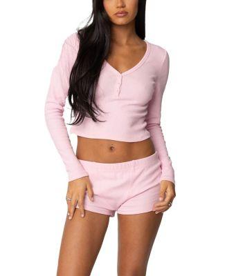Rebekah Ribbed Top by EDIKTED
