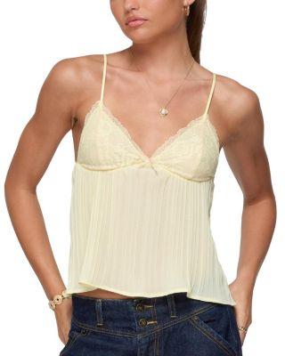 Rhian Lacey Pleated Babydoll Top by EDIKTED