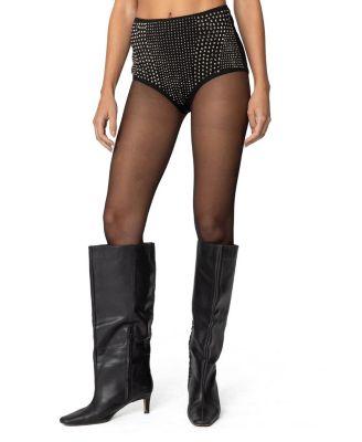 Rhinestone Micro Shorts by EDIKTED
