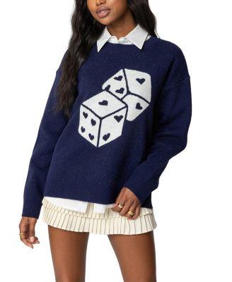 Roll The Dice Sweater by EDIKTED