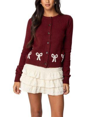 Rona Bow Knit Cardigan by EDIKTED