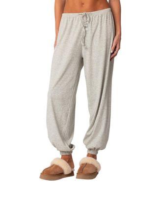 Rosanna Waffle Pajama Sweatpants by EDIKTED