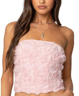 Rosee Textured Floral Corset by EDIKTED