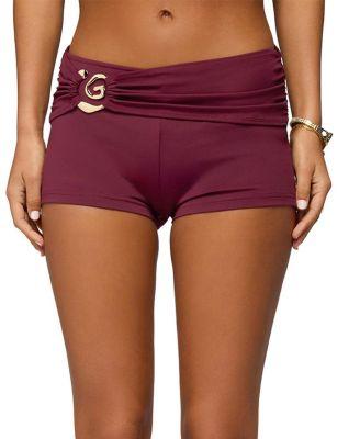 Rusana Swirl Ruched Micro Shorts by EDIKTED