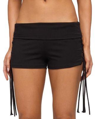 Saffyre Lace Up Foldover Shorts by EDIKTED