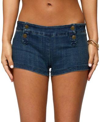 Sashe Stretchy Denim Shorts by EDIKTED