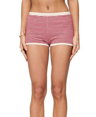 Saylor Striped Knit Shorts by EDIKTED